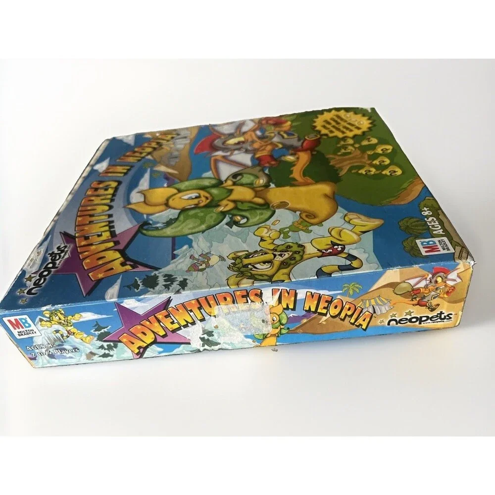 Milton Bradley Neopets Adventures in Neopia Board Game 2003 Vintage Complete